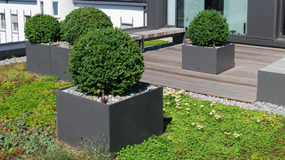 Optigrün Pflanzgefäße aus Steinfaser Optigrün Pflanzgefäße aus Steinfaser