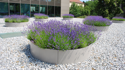 Optigrün Pflanzgefäße aus Aluminium Optigrün Pflanzgefäße aus Aluminium